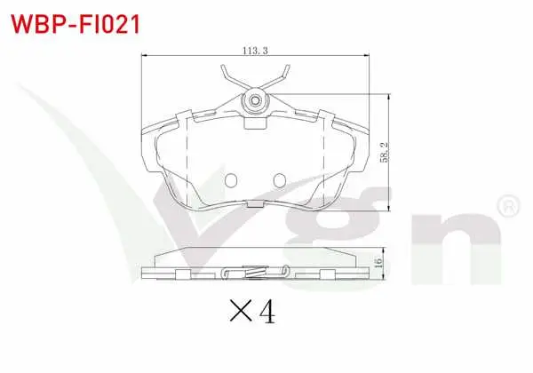 Fren Balata Arka Fiat Scudo (270) 1.6 Mjt 2007-/ Scudo 2.0 Mjt 2007-/ Citroen Jumpy II 1.6 HDI 2006-/ Jumpy II 2.0 HDI 2006-/ Peugeot Expert 1.6 HDI 2007-/ Expert 2.0 HDI 2007 -