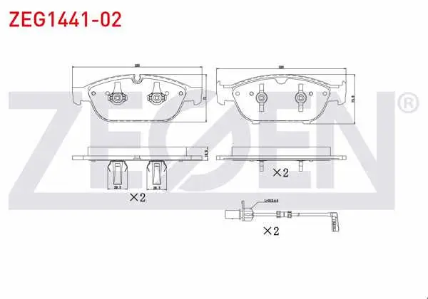 Fren Balata Ön Fişli Audi A8 (4H_) 3.0 TDI 2009-/ 3.0 TFSI 2003-2010 / 4.2 TDI 2009-/ A6 (4G2,C7) 2.0 TDI 2010-/ 3.0 TDI 2010-/ 3.0 TFSI 2010-/ Audi A7 (4Ga) 3.0 TDI 2010 -