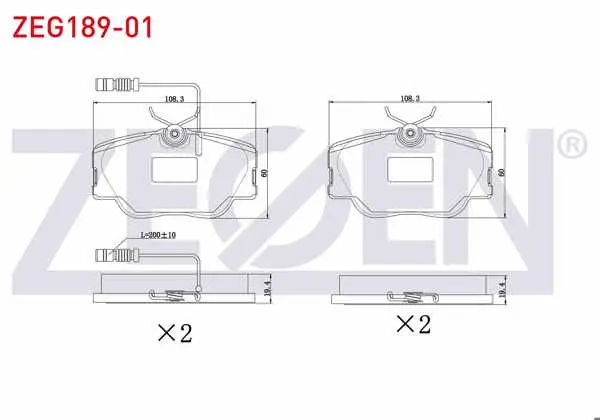 Fren Balata Ön Fişli Mercedes E Serisi (W124) E 200 D 1993-1995 / E Serisi (W124) E 200 1993-1995 / E Serisi (W124) E 250 D 1993-1995