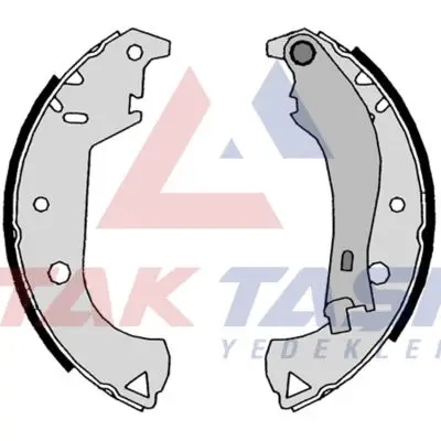 Fren Pabuç Balata Arka Fiat Doblo (119,223) 1.2İ Levyelı 228,6X42 mm 2001-2010 / Doblo 1.3 Mjt 2001-2010 / Doblo 1.9 JTD 2001-2010