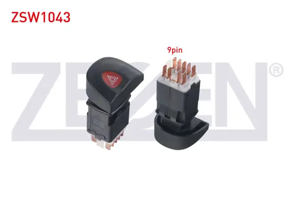 Flaşör Anahtarı 9 Pin Kırmızı Işık Renault Megane I 1996-2003