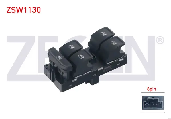 Cam Açma Anahtar Grup Gri 8 Pin Volkswagen Golf VII / Passat / Touran / Tiguan 2010 -