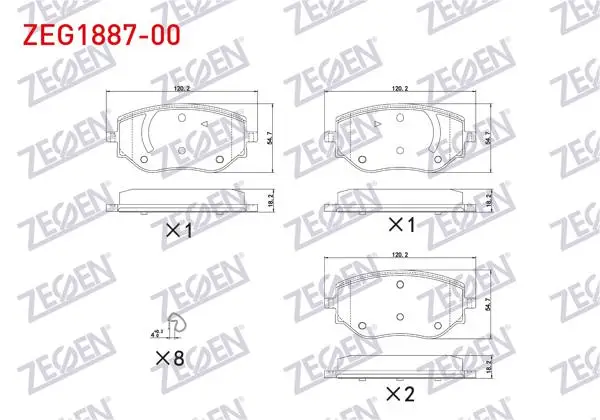 Fren Balata Ön Renault Clio V 1.0 Sce-1.0 TCE-1.5 Blue DCI 2020-/ Nissan Micra IV (K14) 1.0 Ig-T 2018 -