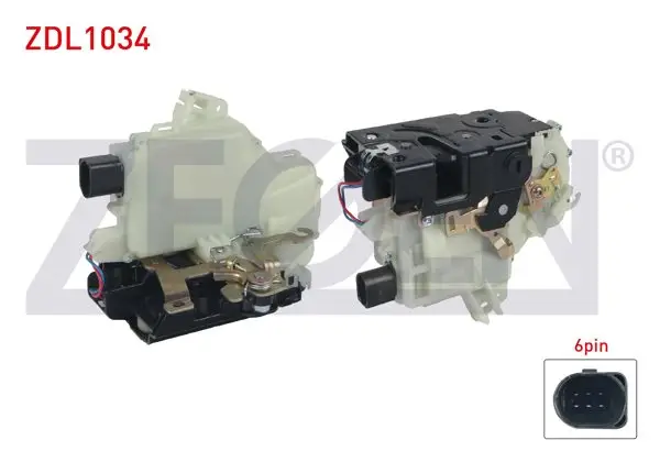 Kapı Kilidi Motorlu Sol Arka 6 Pin Volkswagen Golf IV-Bora 1997-2005 / Jetta II 1982-1992 / Passat 1997-2001