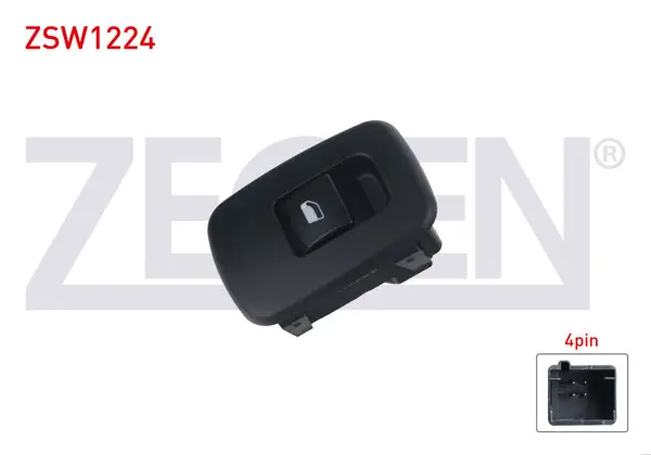 Cam Açma Anahtarı Tekli 4 Pin Citroen C5 II 2004-2008