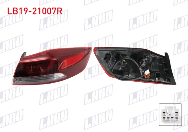 Stop Sağ Dış Ledlı Hyundai Elantra 16-18