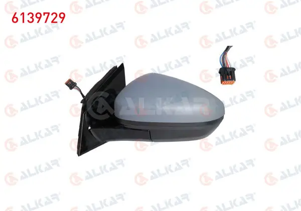 Dış Dikiz Aynası Sol Elektrikli Isıtmalı Astarlı 6 Pin Opel Grandland X (A18) 2017 -