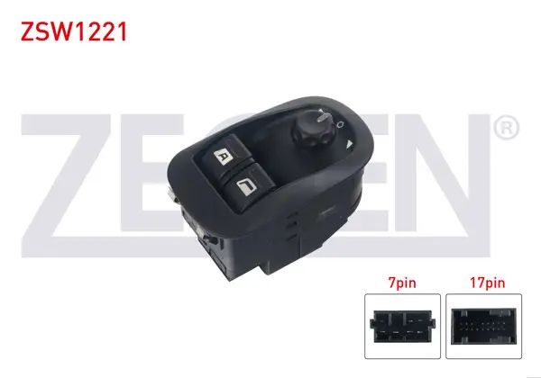 Cam Açma Anahtar Grup Ayna Ayarlı Çiftli 24 Pin 206-306-Scudo-Expert-Jumpy 1993-2006