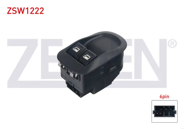 Cam Açma Anahtarı Çiftli 6 Pin Peugeot 206 1998-2006 / 206 + 2009-2013 / 306 1993-2002