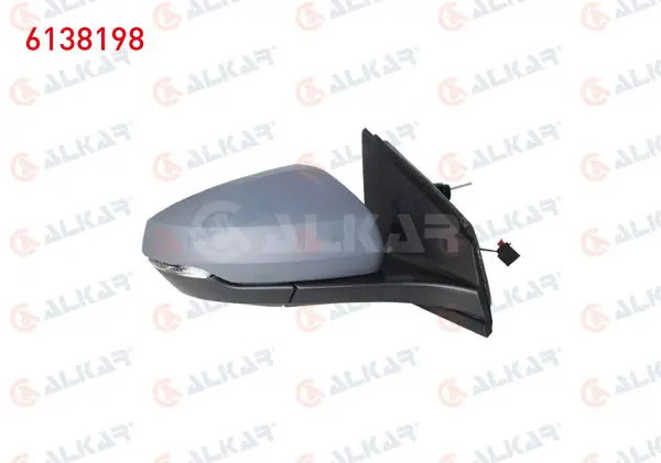 Dış Dikiz Aynası Sağ Mekanik Astarlı Sinyalli 2 Pin Volkswagen Polo (Aw1, Bz1) 2017-2021