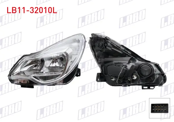 Far Sol Opel Corsa D 2007 -