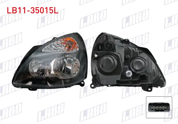 Far Sol Icı Gri Renault Clio II 2001 -