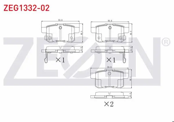 Fren Balata Arka Honda Accord VIII (Cu) 2.0 I-Vtec 2008-/ Accord VIII (Cu) 2.2 I- CDTI 2008 -