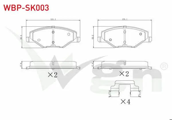 Fren Balata Ön Skoda Fabia II 1.2 2006-2015 / 1.2 TSI 2006-2015 / 1.4 2006-2015 / 1.6 2006-2015