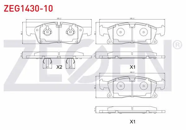 Fren Balata Ön Mercedes M Serisi (W166) Ml 250 CDI 2011-/ M Serisi (W166) Ml 350 2011 -