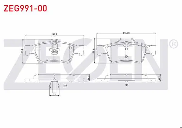 Fren Balata Arka Mercedes E Serisi (W211) E 320 CDI 2002-2008 / (W211) E 280 CDI 2002-2008 / (W211) E 200 2002-2008 / (W211) E 220 CDI 2002-2008 / CLS (C218) CLS 250 CDI 2012-/ (W220) S 320 CDI 1998-2005