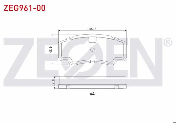 Fren Balata Arka Fiat Ducato (244) 2.8 TDI 2002-2006 / Ducato 2.3 JTD 2002-2006 / Ducato 2.8 D 2002-2006 / Peugeot Boxer II 2.0 HDI 2002-2006 / Citroen Jumper II 2.8 HDI 2002-2006