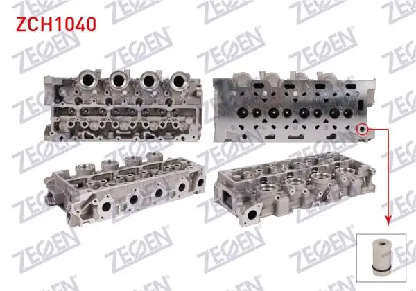 Silindir Kapağı (Orjınal Tazyık Valflı) Euro 4 Citroen C2 2003-2009 / C3 2002-2009 / Xsara 1997-2005 / Peugeot 206 1998-2006 / 207 2006-2012 / Ford Fiesta V 2001-2008 / 1.4 D (F6jb-Dv4)