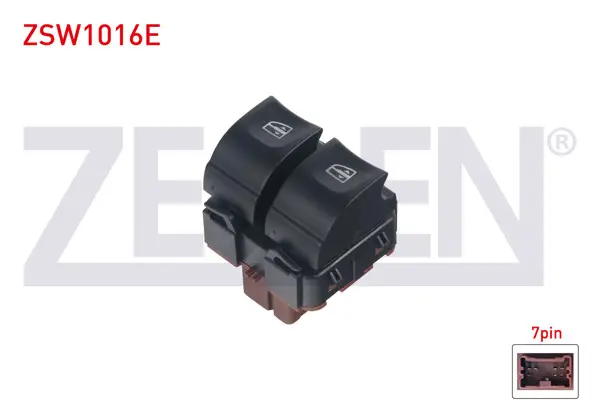 Cam Açma Anahtarı Çiftli Kahve Soketlı Turuncu Işık 7 Pin Renault Captur-Clio IV 2013-/ Kangoo 1998-2008 / Symbol II 2008-2012 / Dacia Logan II-Dokker-Sandero-Lodgy 2008 -