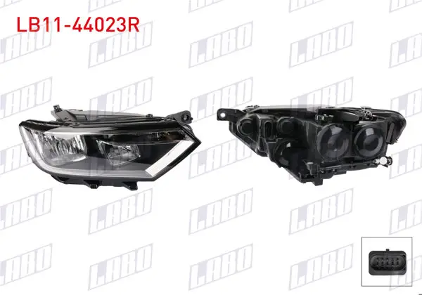 Far Sağ Halojen Volkswagen Passat B8 (3G2, Cb2, 3G5, Cb5) 2014 -