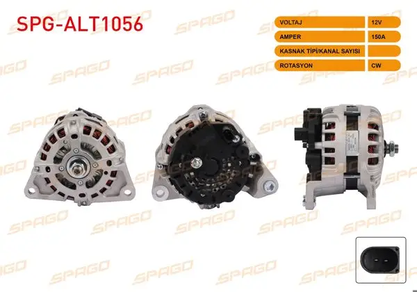 Alternatör 12V 150A (Alt3932) Ducato 11-/ Boxer 11-/ Jumper 11-/ Daily VI 14-(3.0 Dizel Araclar İçin)