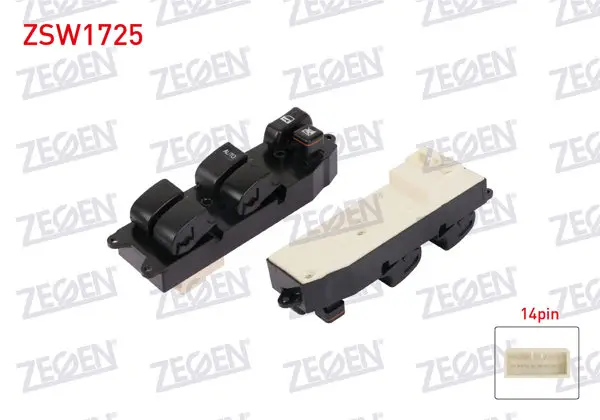 Cam Açma Anahtar Grup Ayna Ayarlı 14 Pin Toyota Hilux 1997-2005 / Yaris 2000-2005