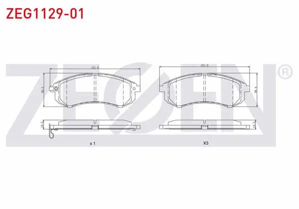 Fren Balata Ön Mitsubishi L 200 (K7t,K6t) 2.5 TD 4Wd 1996-2007