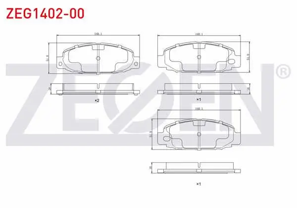 Fren Balata Ön Mitsubishi Canter Fuso Fe519 3.0 2006 -