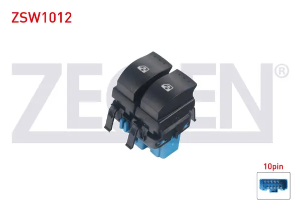 Cam Açma Anahtarı Çiftli Turuncu Işık 10 Pin Renault Megane II-Scenic II 2002-2009