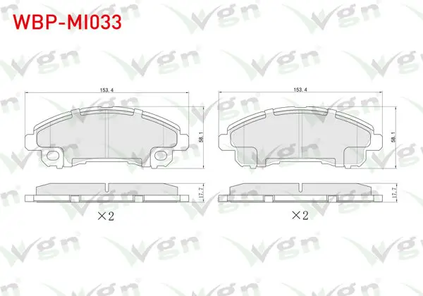 Fren Balata Arka Mitsubishi Fuso Canter Euro 6 2017 -