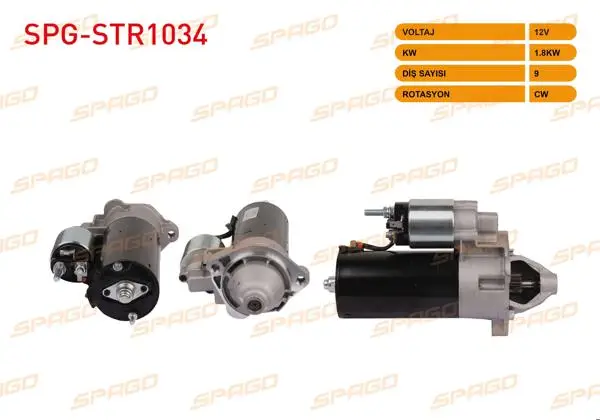 Marş Motoru 12V 1.8Kw 9 Dıs Cw (Str3115) Passat 96-05 / A4 00-08-A6 97-05 / Superb 01-08 (1.9 TDI Araclar İçin)