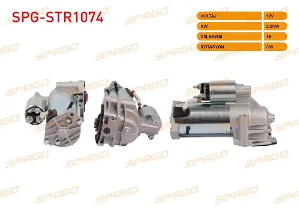 Marş Motoru 12V 2.2Kw 19 Dıs Cw (Str5230) Transit 2.0 2.4 D 00-14-Mondeo III 00-07 / Jaguar X-Type I 2.0 2.2 D