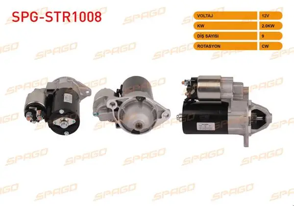 Marş Motoru 12V 1.1Kw 9 Dıs Cw (Str5123) Astra F G 91-04-Vectra 95-01-Omega 94-03 (1.8 2.0 2.2 Benzinli Araclar İçin)