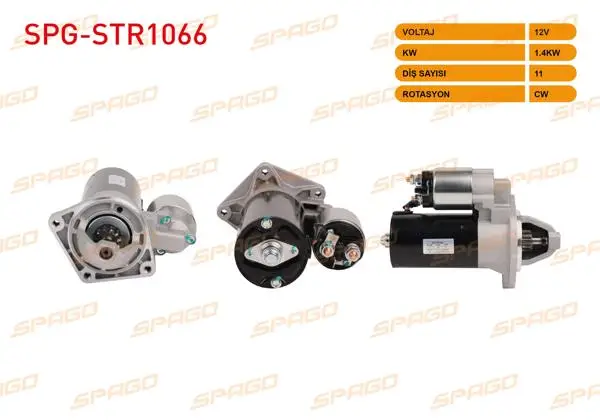 Marş Motoru (B Tipi) 12V 1.4Kw 11 Dıs Cw (Str6042) Fiat Dks