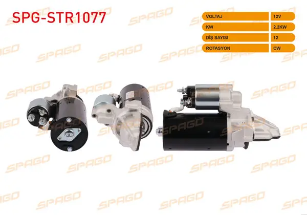 Marş Motoru 12V 2.2Kw 12 Dıs Cw Ford Transit V363 2.2 TDCI 11-18 (Start-Stoplu Araclar İçin)