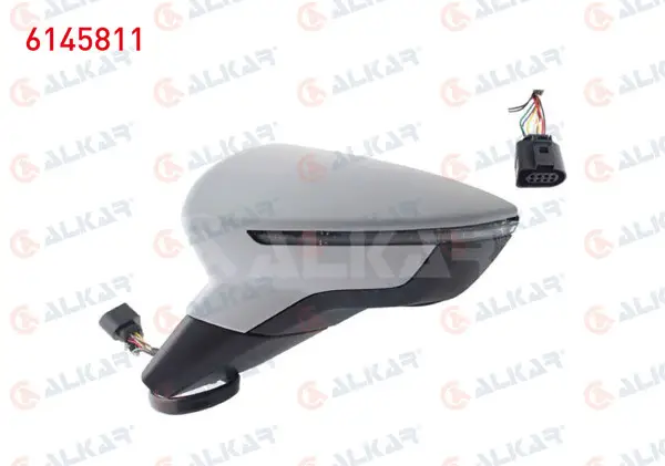 Dış Dikiz Aynası Sol Elektrikli Isıtmalı Astarlı Otomatik Katlanır Sinyalli 8 Pin Seat Ibiza V (Kj1) 2017 -