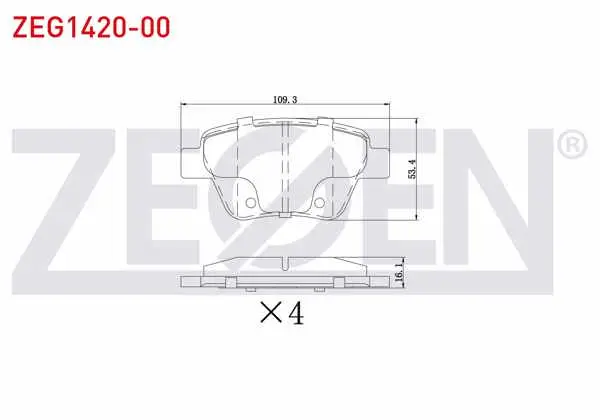Fren Balata Arka Golf VI 2.0 TSI 2008-2013 / Golf VI 1.6 TDI 2008-2013 / Jetta IV 1.4 TSI 2011-/ Scirocco 1.4 TSI 2008-/ Audi A3 1.4 TFSI 2003-2012 / Seat Leon 1.4 TSI 2012-/ Skoda Superb 2.0 TDI 2010-2015