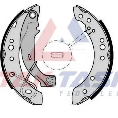 Fren Pabuç Balata Arka Levyelı 203,2X38mm Symbol II 08-12 / Laguna I 1.9 93-01 / Twingo 93-07 / Clio II 01-06 / Clio IV 12-/ Logan 04-/ Logan Mcv II 13-/ Sandero II 12-/ Peugeot 1007 05-/ Citroen C2 02-12 / C3 02-10
