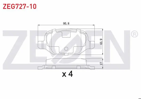 Fren Balata Arka Fiat Linea 1.6 Mjt 2007-/ Linea 1.4 T-Jet 2007-/ Alfa Romeo 147 (937) 1.6 2001-2010 / 147 (937) 1.9 JTD 2001-2010