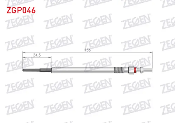 Kızdırma Buji 4,4V Doblo (152,263) 1.6Mjt 2010-/ Egea 1.6Mjt 2015-/ Linea (323) 1.6Mjt 2007-/ Opel Insignia 1.6Cdtı 2008-