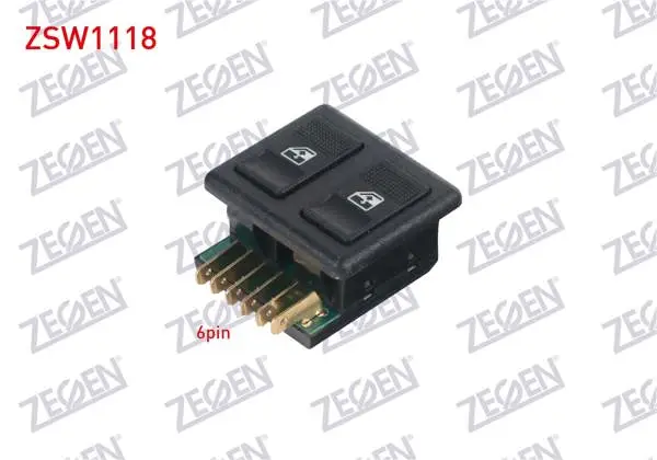 Cam Açma Anahtarı Çiftli 6 Pin Fiat Dogan L-Uno 1993-2002