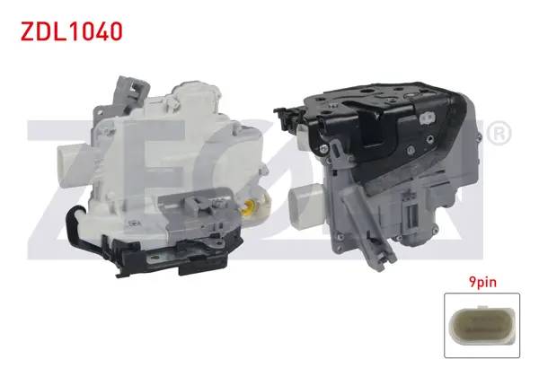 Kapı Kilidi Motorlu Sol Ön 9 Pin Volkswagen Passat 2005-2012 Tiguan 2007-2016 / Audi A4-Q7 2006-2015 / Skoda Superb 2010-2015