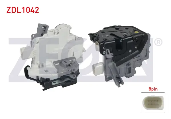Kapı Kilidi Motorlu Sol Arka 8 Pin Volkswagen Passat 2005-2012 Tiguan 2007-2016 / Audi A4-Q7 2006-2015 / Skoda Superb 2010-2015