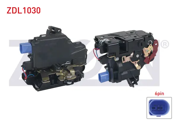 Kapı Kilidi Motorlu Sol Arka 6 Pin Volkswagen Polo 2001-2012 / Skoda Fabia 1999-2007 / Seat Cordoba-Ibiza IV 2002-2009