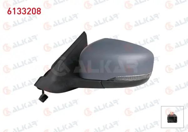 Dış Dikiz Aynası Sol Astarlı Elektrikli Sinyalli 5 Pin Dacia Sprıng 2020 -