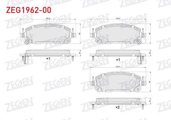 Fren Balata Ön Renault Austral E-Tech 2022-/ Nissan Qashqai III, X-Traıl IV 1.5 Vc-T 2022 -