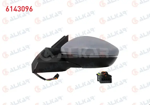 Dış Dikiz Aynası Sol Elektrikli Isıtmalı Astarlı Otomatik Katlanır 7 Pin Seat Leon (1P1) 2009 -