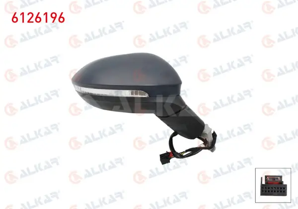 Dış Dikiz Aynası Sağ Elektrikli Isıtmalı Sinyalli 6 Pin Volkswagen Golf VIII (Cb1) 2019 -