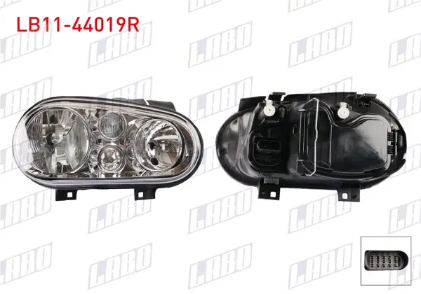 Far Sağ Sis Farsız Motorsuz Volkswagen Golf IV 1998 -