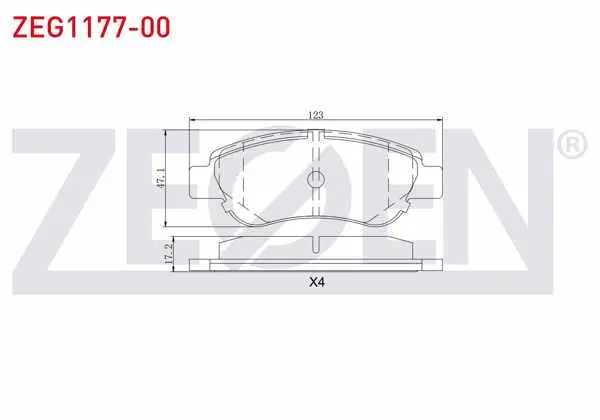 Fren Balata Ön Peugeot 107 1.0İ 2005-/ Peugeot 107 1.4 HDI 2005-/ Citroen C1 (Pm_, Pn_) 1.0 2005-2015 / Citroen C1 (Pm_, Pn_) 1.4 HDI 2005-2015